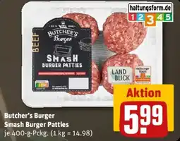 REWE Butcher's Burger Smash Burger Patties Angebot