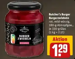 REWE Butcher's Burger Burgerzwiebeln Angebot