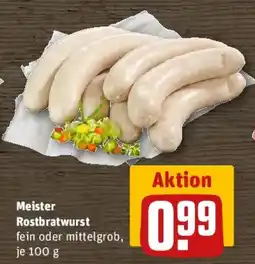 REWE Meister Rostbratwurst Angebot