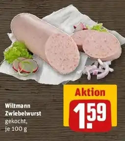 REWE Wiltmann Zwiebelwurst Angebot