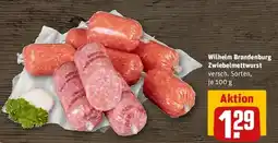 REWE Wilhelm Brandenburg Zwiebelmettwurst Angebot