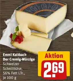 REWE Emmi Kaltbach Der Cremig-Würzige Schweizer Schnittkäse Angebot