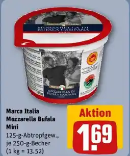 REWE Marca Italia Mozzarella Bufala Mini Angebot