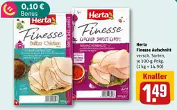 REWE Herta Finesse Aufschnitt Angebot