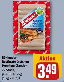 REWE Böklunder Rostbratwürstchen Premium Classic Angebot