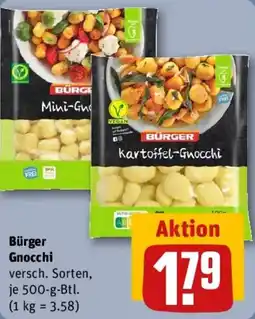 REWE Bürger Gnocchi Angebot