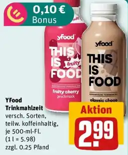 REWE YFood Trinkmahlzeit Angebot