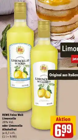 REWE REWE Feine Welt Limoncello oder Limoncello Alkoholfrei Angebot