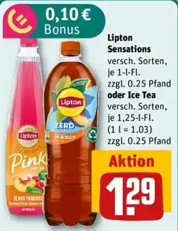 REWE Lipton Sensations oder Ice Tea Angebot