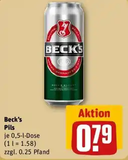 REWE Beck's Pils Angebot