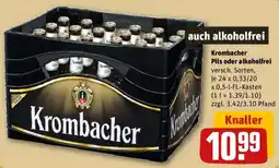 REWE Krombacher Pils oder alkoholfrei Angebot