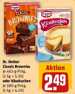 REWE Dr. Oetker Classic Brownies oder Käsekuchen Angebot