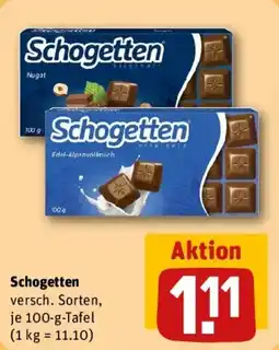 REWE Schogetten Angebot
