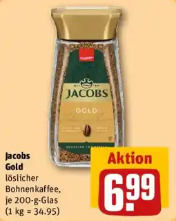 REWE Jacobs Gold löslicher Bohnenkaffee Angebot