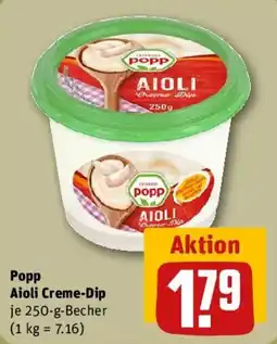 REWE Popp Aioli Creme-Dip Angebot