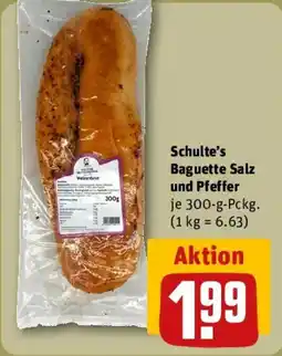 REWE Schulte's Baguette Salz und Pfeffer Angebot