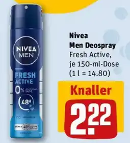 REWE Nivea Men Deospray Fresh Active Angebot