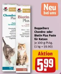 REWE Doppelherz Chondro- oder Biotin Plus Paste für Katzen Angebot