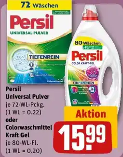 REWE Persil Universal Pulver oder Colorwaschmittel Kraft Gel Angebot