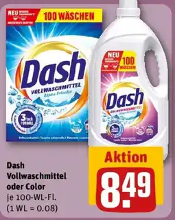 REWE Dash Vollwaschmittel oder Color Angebot