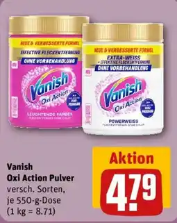 REWE Vanish Oxi Action Pulver Angebot