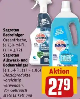 REWE Sagrotan Badreiniger Ozeanfrische Angebot