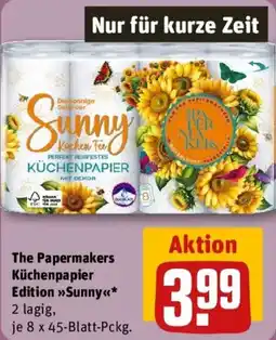 REWE The Papermakers Küchenpapier Edition Sunny Angebot