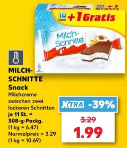 Kaufland Milch-Schnitte Snack Angebot