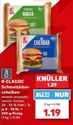 Kaufland K-CLASSIC Schmelzkäsescheiben Angebot