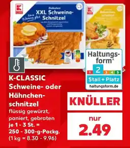 Kaufland K-CLASSIC Schweine- oder Hähnchenschnitzel Angebot