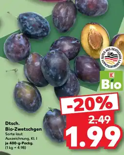 Kaufland Dtsch. Bio-Zwetschgen Angebot