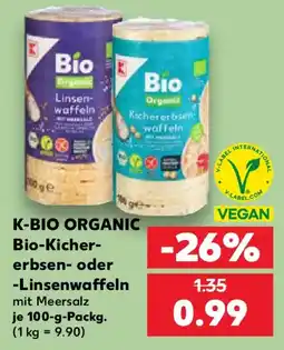 Kaufland K-BIO ORGANIC Bio-Kichererbsen- oder -Linsenwaffeln Angebot