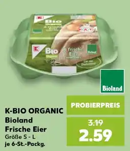 Kaufland K-BIO ORGANIC Bioland Frische Eier Angebot