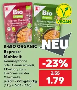 Kaufland K-BIO ORGANIC Express-Mahlzeit Angebot