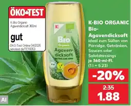 Kaufland K-BIO ORGANIC Bio-Agavendicksaft Angebot