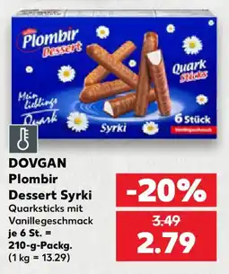Kaufland DOVGAN Plombir Dessert Syrki Angebot