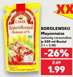 Kaufland KOROLEWSKIJ Mayonnaise Angebot