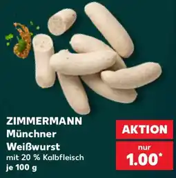 Kaufland ZIMMERMANN Münchner Weißwurst Angebot