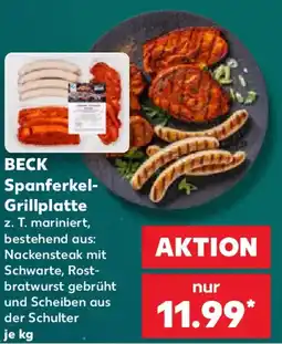 Kaufland BECK Spanferkel-Grillplatte Angebot