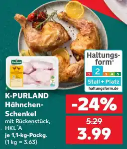 Kaufland K-PURLAND Hähnchenschenkel Angebot
