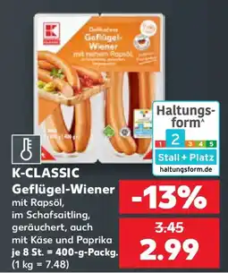Kaufland K-CLASSIC Geflügel-Wiener Angebot