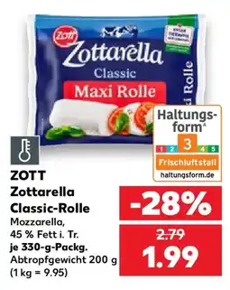 Kaufland Zott Zottarella Classic-Rolle Angebot