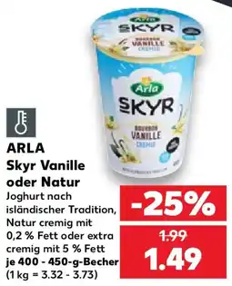 Kaufland ARLA Skyr Vanille oder Natur Angebot