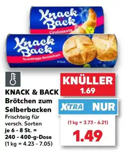 Kaufland KNACK & BACK Brötchen zum Selberbacken Angebot