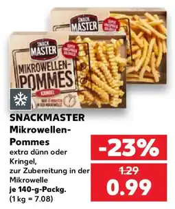 Kaufland SNACKMASTER Mikrowellen-Pommes Angebot