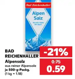 Kaufland Bad Reichenhaller Alpensalz Angebot