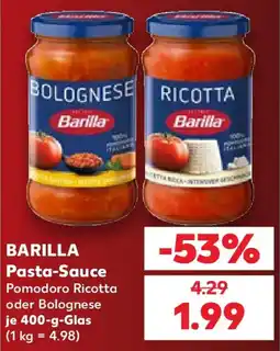 Kaufland BARILLA Pasta-Sauce Angebot
