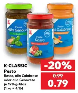 Kaufland K-CLASSIC Pesto Angebot