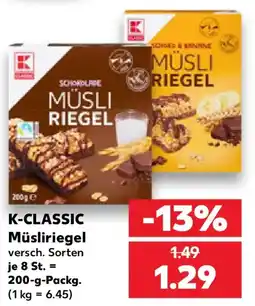 Kaufland K-CLASSIC Müsliriegel Angebot