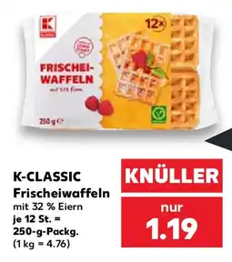 Kaufland K-CLASSIC Frischeiwaffeln Angebot